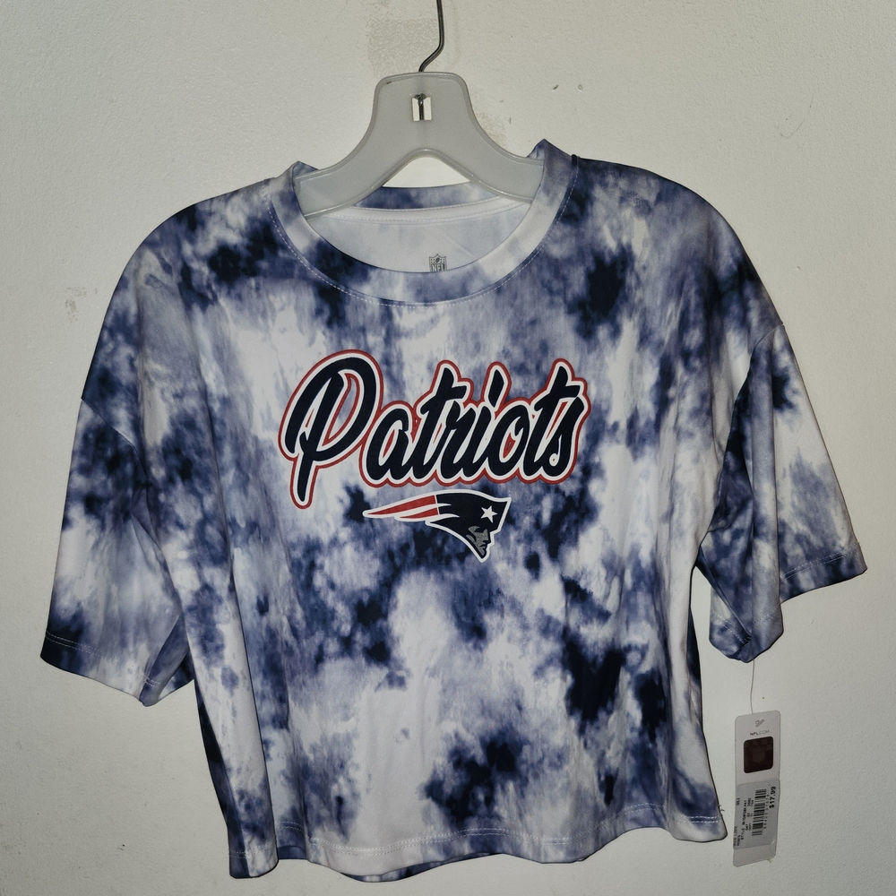Patriots Tie-Dye Girls Top - Blue